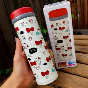 HELLO KITTY Stainless Steel Thermos Bottle NIB!